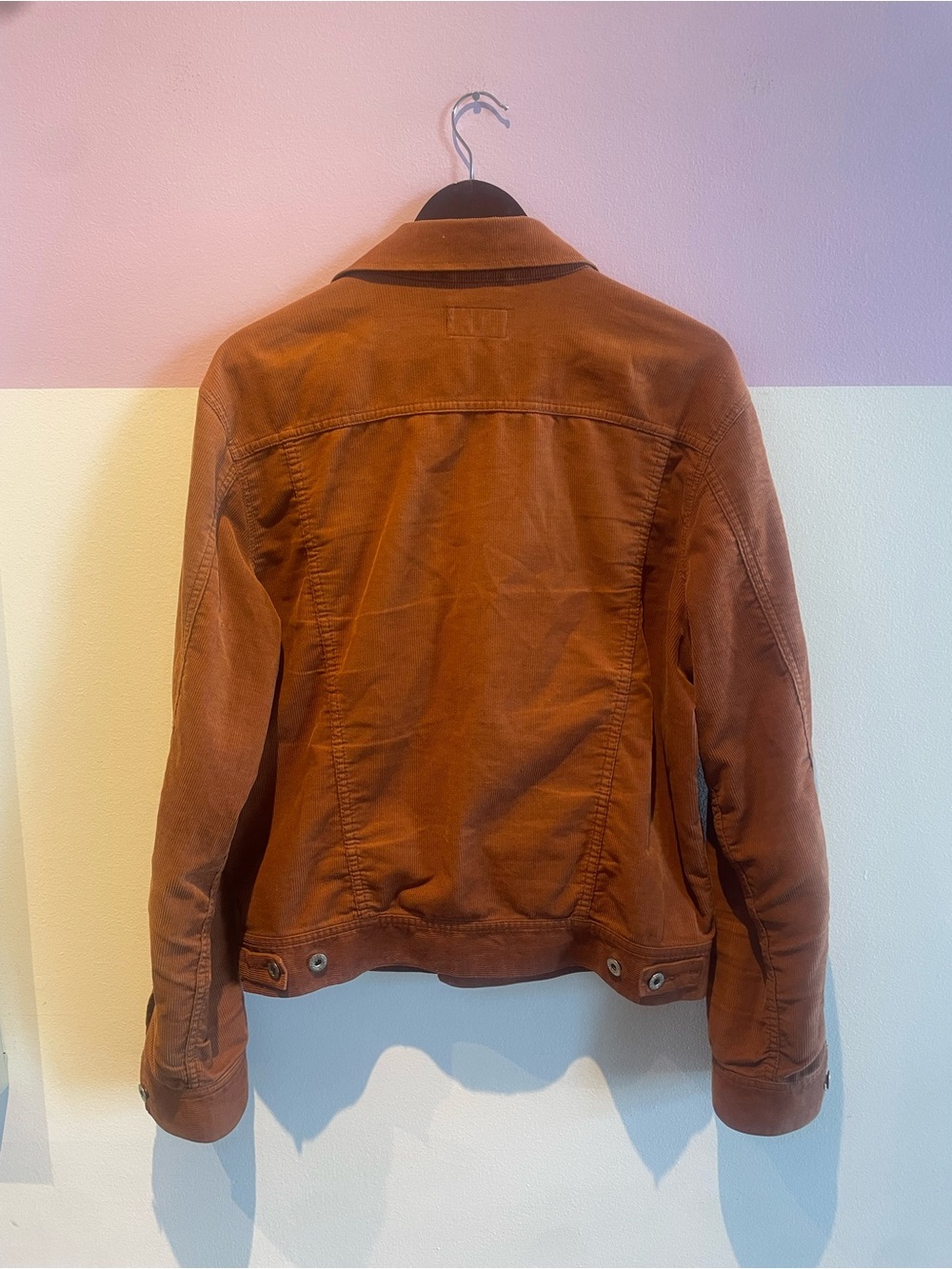 J. Crew Men's Corduroy Jacket in Rust Orange - Picture 4 of 5